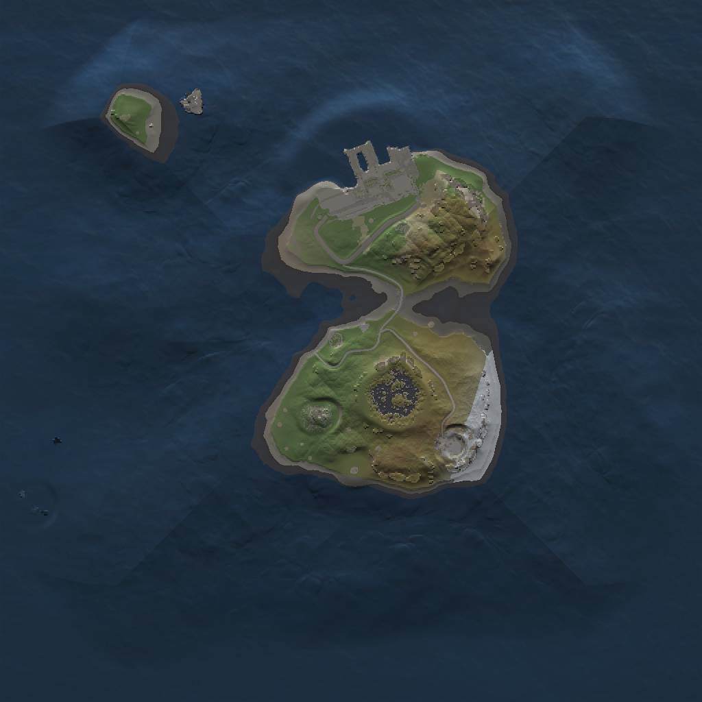 Rust Map: Procedural Map, Size: 1500, Seed: 1014755053, 4 Monuments