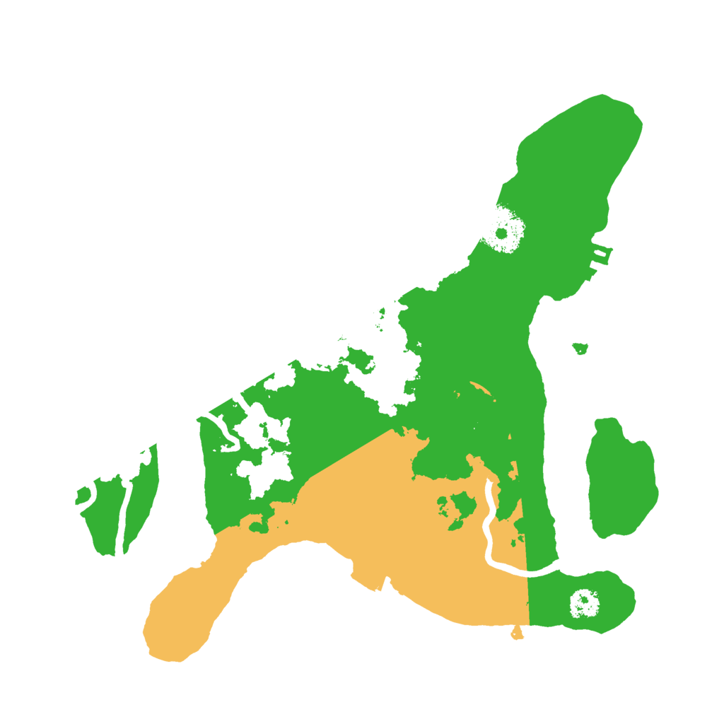 Biome Rust Map: Procedural Map, Size: 2500, Seed: 1712512142