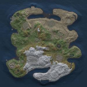 Thumbnail Rust Map: Procedural Map, Size: 3000, Seed: 1856076579, 14 Monuments