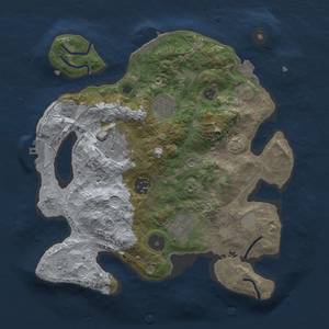 Thumbnail Rust Map: Procedural Map, Size: 3000, Seed: 123456978, 13 Monuments