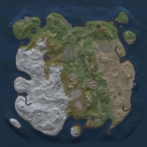 Thumbnail Rust Map: Procedural Map, Size: 3500, Seed: 506903053, 16 Monuments