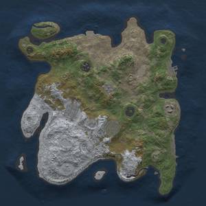 Thumbnail Rust Map: Procedural Map, Size: 3100, Seed: 579273356, 13 Monuments