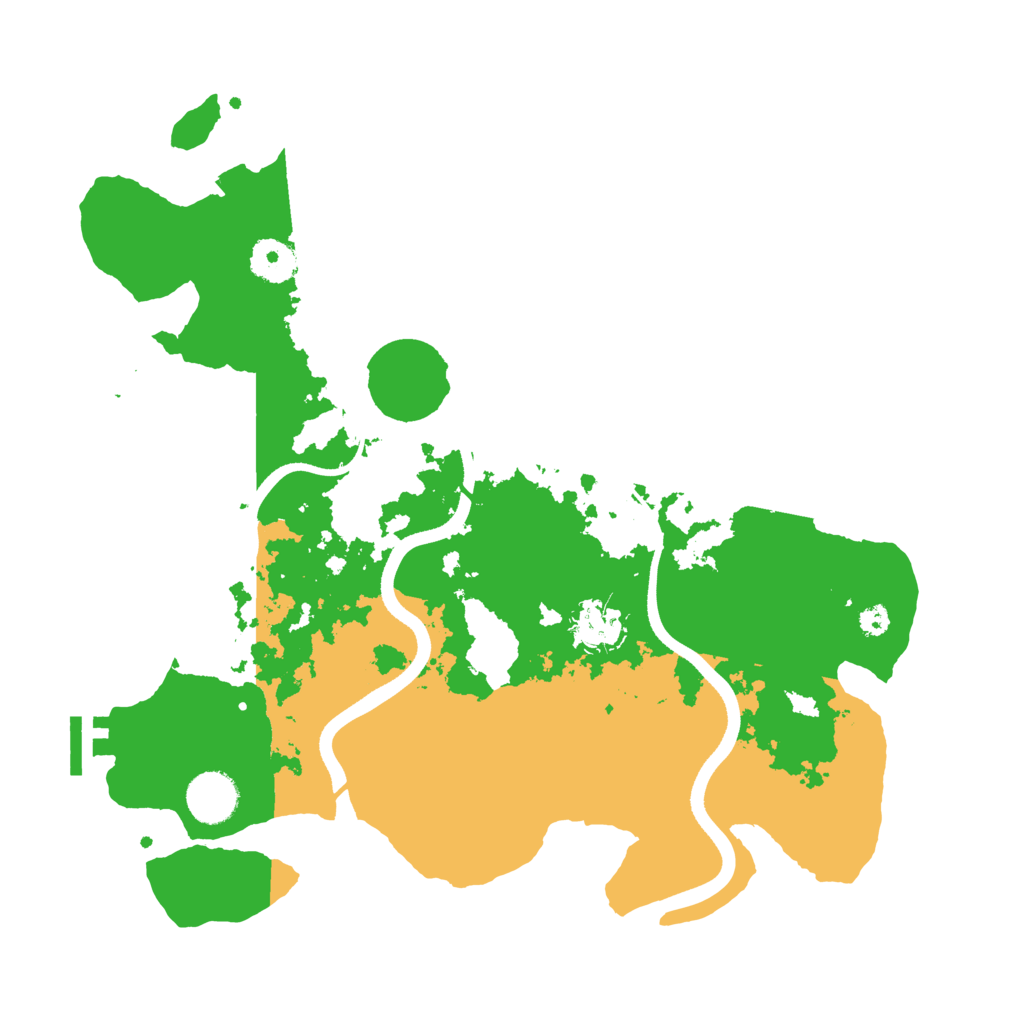 Biome Rust Map: Procedural Map, Size: 3500, Seed: 279856509