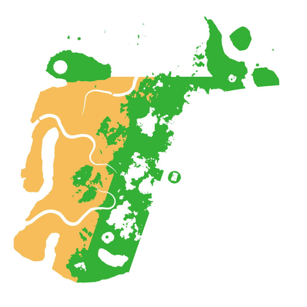 Biome Rust Map: Procedural Map, Size: 3950, Seed: 47195155
