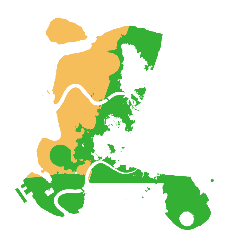 Biome Rust Map: Procedural Map, Size: 3000, Seed: 7641