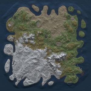 Thumbnail Rust Map: Procedural Map, Size: 5000, Seed: 378132280, 19 Monuments