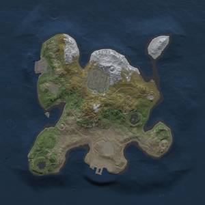 Thumbnail Rust Map: Procedural Map, Size: 2000, Seed: 1982219867, 5 Monuments