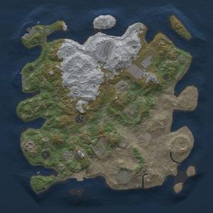 Thumbnail Rust Map: Procedural Map, Size: 3800, Seed: 593602170, 17 Monuments