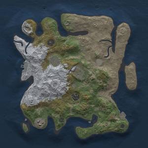 Thumbnail Rust Map: Procedural Map, Size: 3000, Seed: 369187362, 11 Monuments