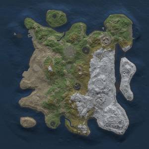 Thumbnail Rust Map: Procedural Map, Size: 3000, Seed: 6419, 12 Monuments