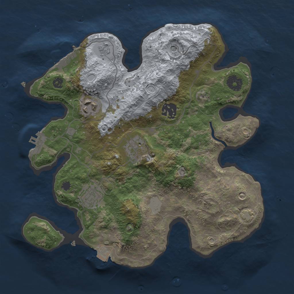 Rust Map: Procedural Map, Size: 2800, Seed: 1588599459, 12 Monuments