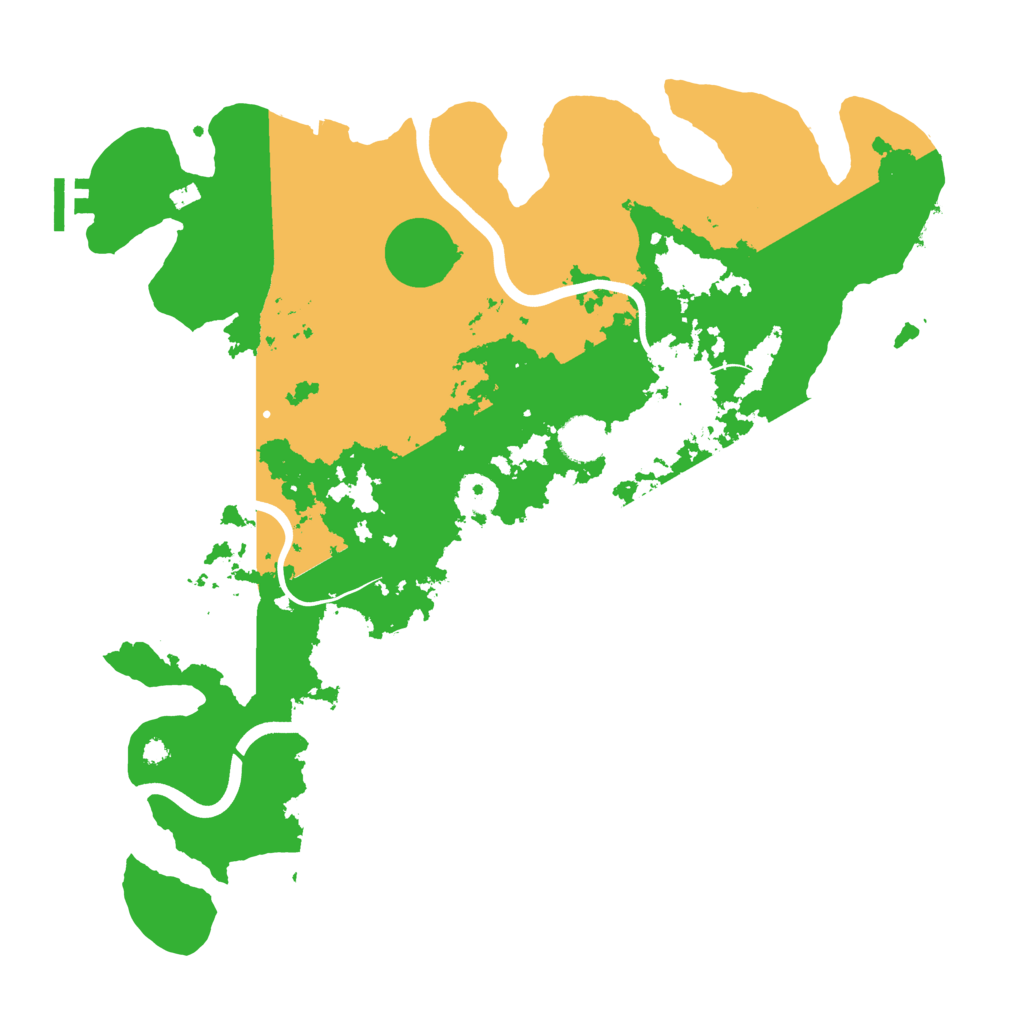 Biome Rust Map: Procedural Map, Size: 3900, Seed: 9