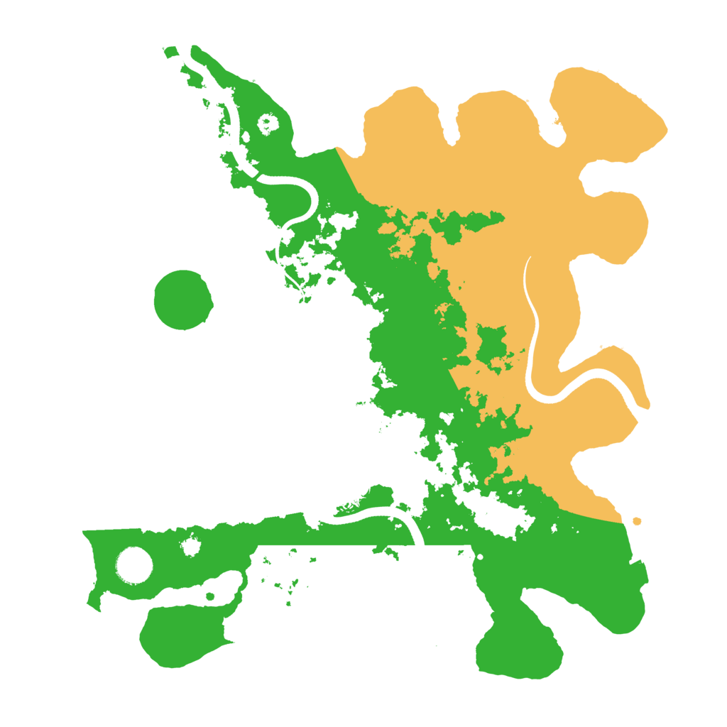 Biome Rust Map: Procedural Map, Size: 3500, Seed: 1801851670