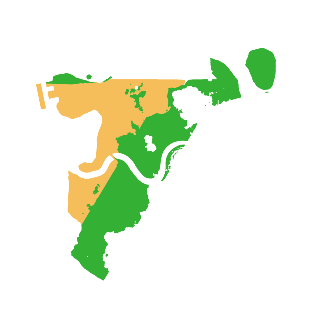 Biome Rust Map: Procedural Map, Size: 2500, Seed: 571517186