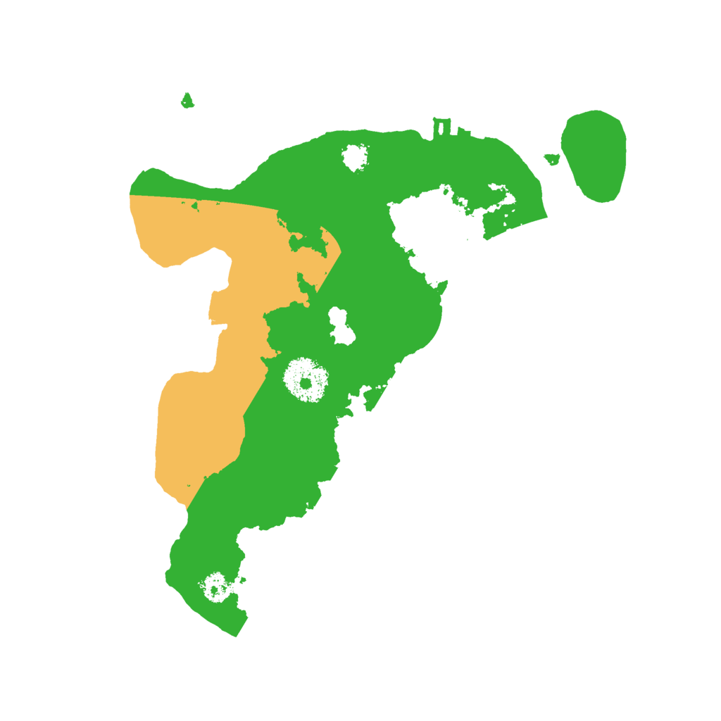 Biome Rust Map: Procedural Map, Size: 2500, Seed: 571517186