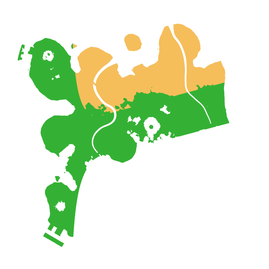 Biome Rust Map: Procedural Map, Size: 2500, Seed: 2104940298