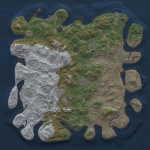 Thumbnail Rust Map: Procedural Map, Size: 4500, Seed: 1969795893, 19 Monuments