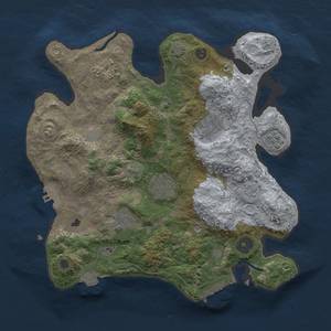 Thumbnail Rust Map: Procedural Map, Size: 3000, Seed: 500121611, 13 Monuments