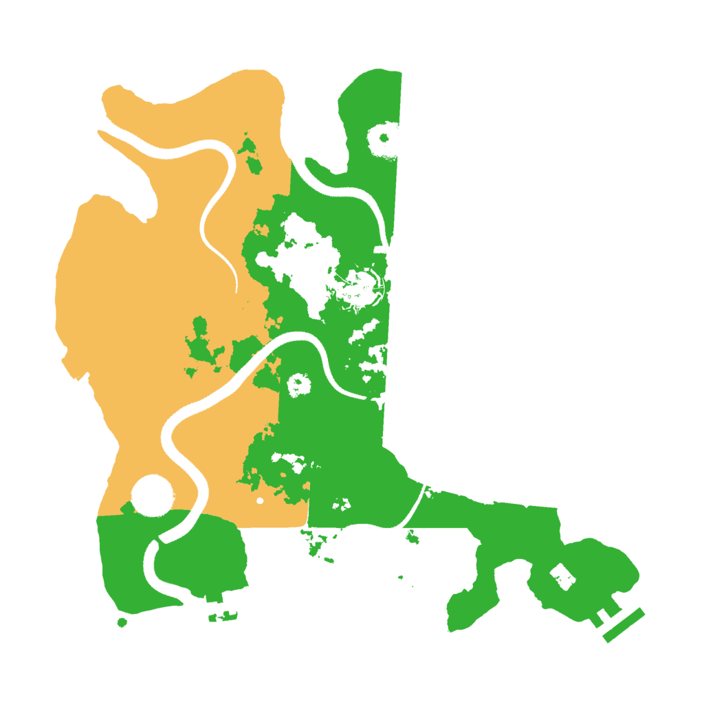 Biome Rust Map: Procedural Map, Size: 3000, Seed: 500121611