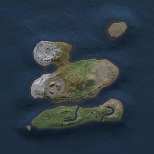 Thumbnail Rust Map: Procedural Map, Size: 1600, Seed: 1946250, 4 Monuments