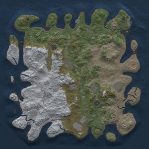 Thumbnail Rust Map: Procedural Map, Size: 4300, Seed: 6345333, 18 Monuments