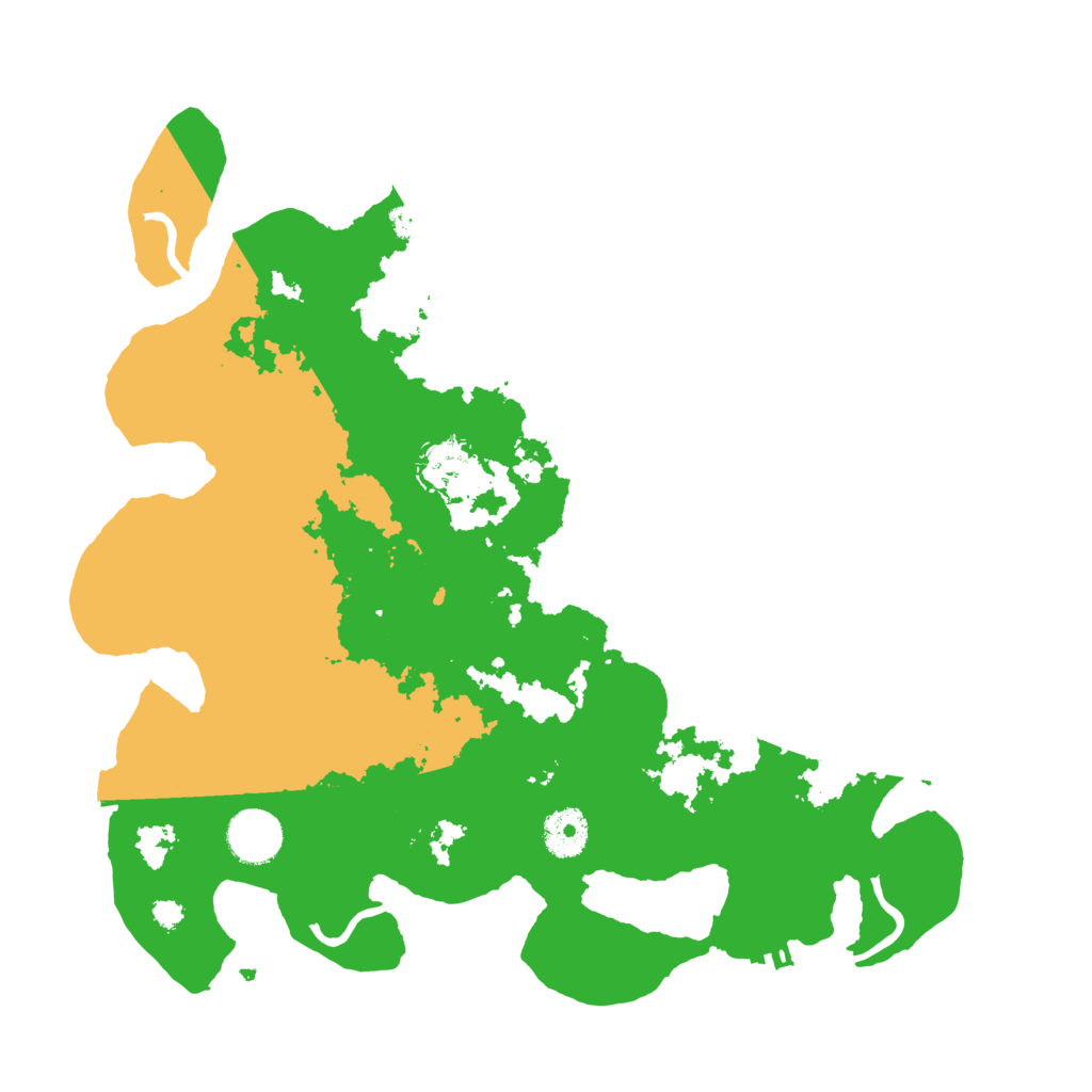 Biome Rust Map: Procedural Map, Size: 3500, Seed: 92757793