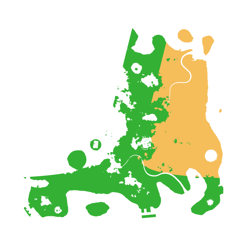 Biome Rust Map: Procedural Map, Size: 3500, Seed: 304961405