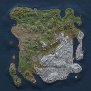 Thumbnail Rust Map: Procedural Map, Size: 3750, Seed: 1904549307, 17 Monuments