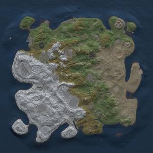 Thumbnail Rust Map: Procedural Map, Size: 3750, Seed: 654454761, 19 Monuments