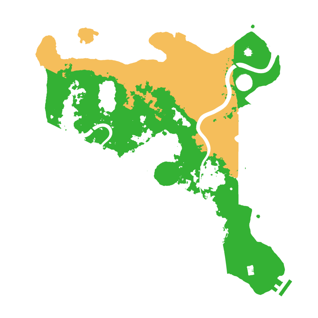 Biome Rust Map: Procedural Map, Size: 3500, Seed: 612600923