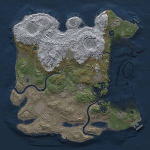 Thumbnail Rust Map: Procedural Map, Size: 3800, Seed: 748637508, 16 Monuments