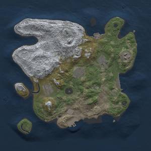 Thumbnail Rust Map: Procedural Map, Size: 3000, Seed: 1107399642, 12 Monuments