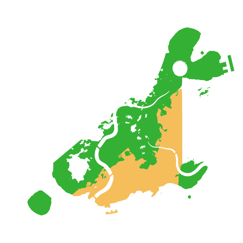 Biome Rust Map: Procedural Map, Size: 3000, Seed: 1107399642