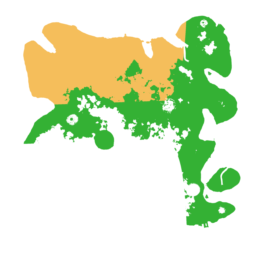 Biome Rust Map: Procedural Map, Size: 3500, Seed: 2706