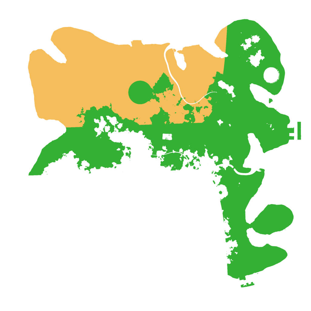 Biome Rust Map: Procedural Map, Size: 3500, Seed: 2706