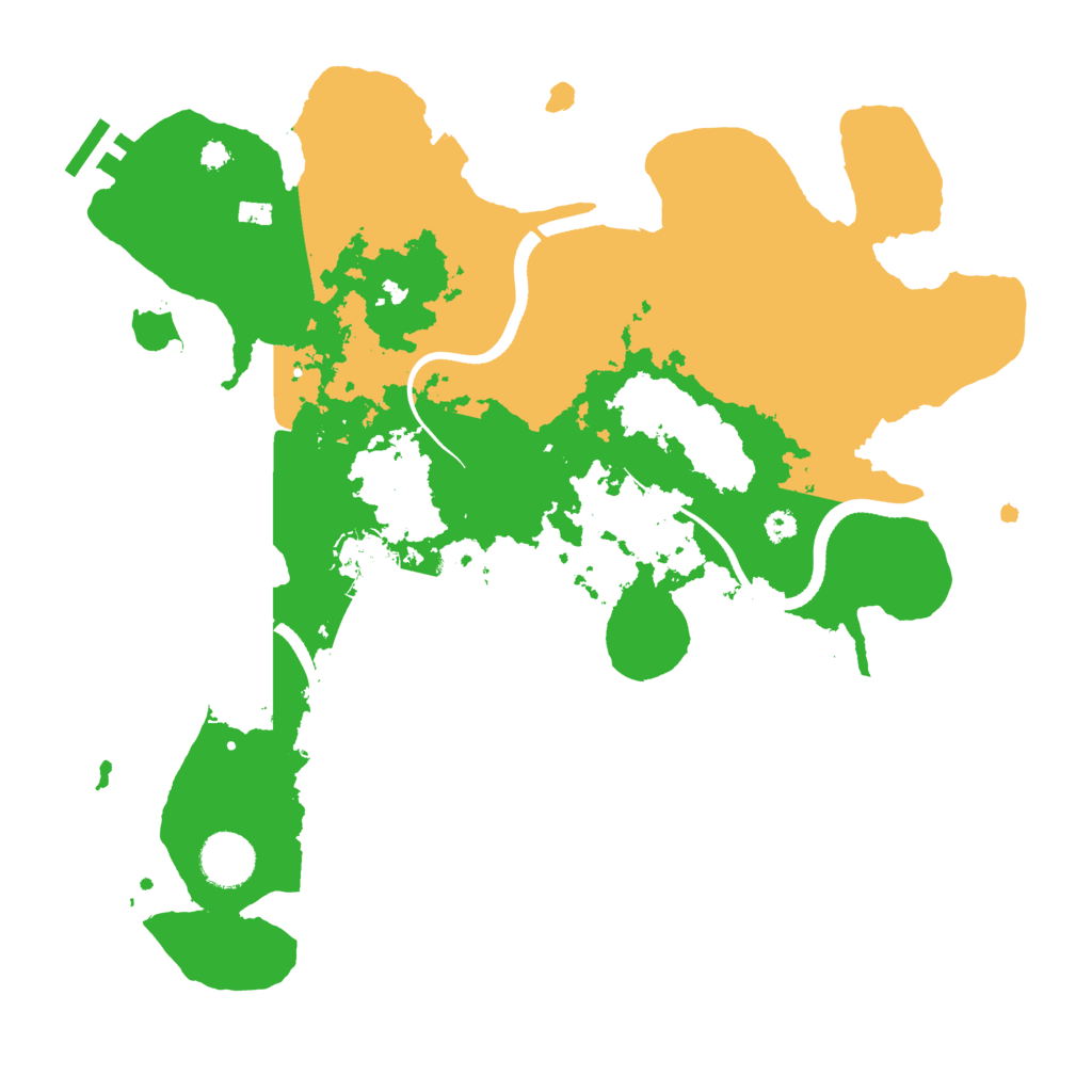 Biome Rust Map: Procedural Map, Size: 3500, Seed: 657285304