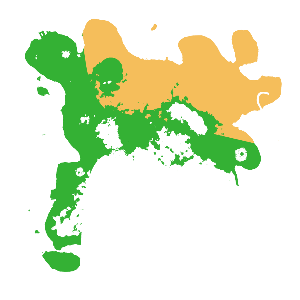 Biome Rust Map: Procedural Map, Size: 3500, Seed: 657285304