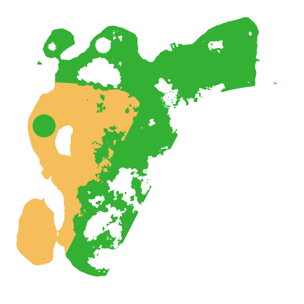 Biome Rust Map: Procedural Map, Size: 3500, Seed: 1392590862