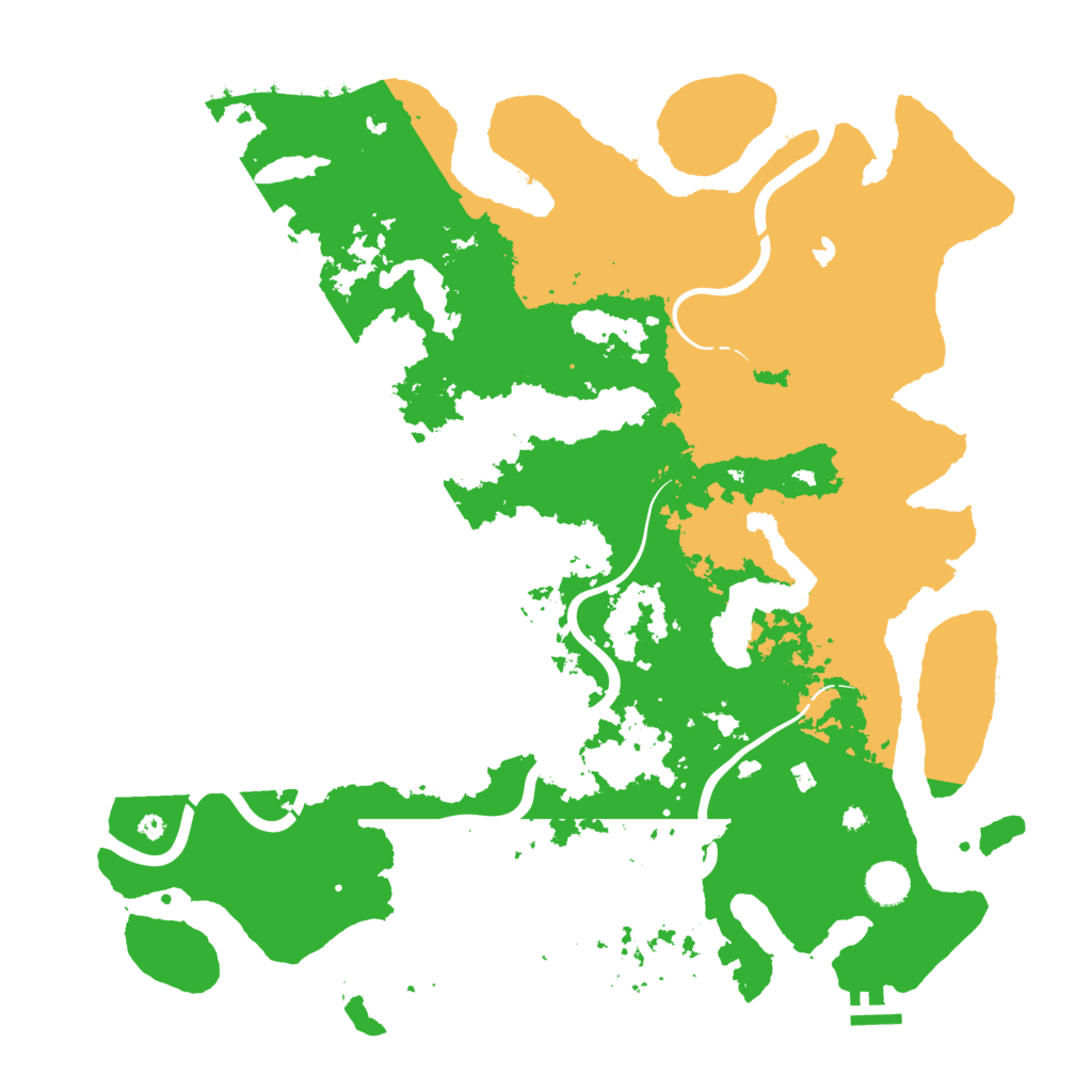 Biome Rust Map: Procedural Map, Size: 4300, Seed: 270624
