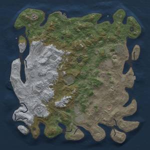 Thumbnail Rust Map: Procedural Map, Size: 4500, Seed: 117174249, 18 Monuments