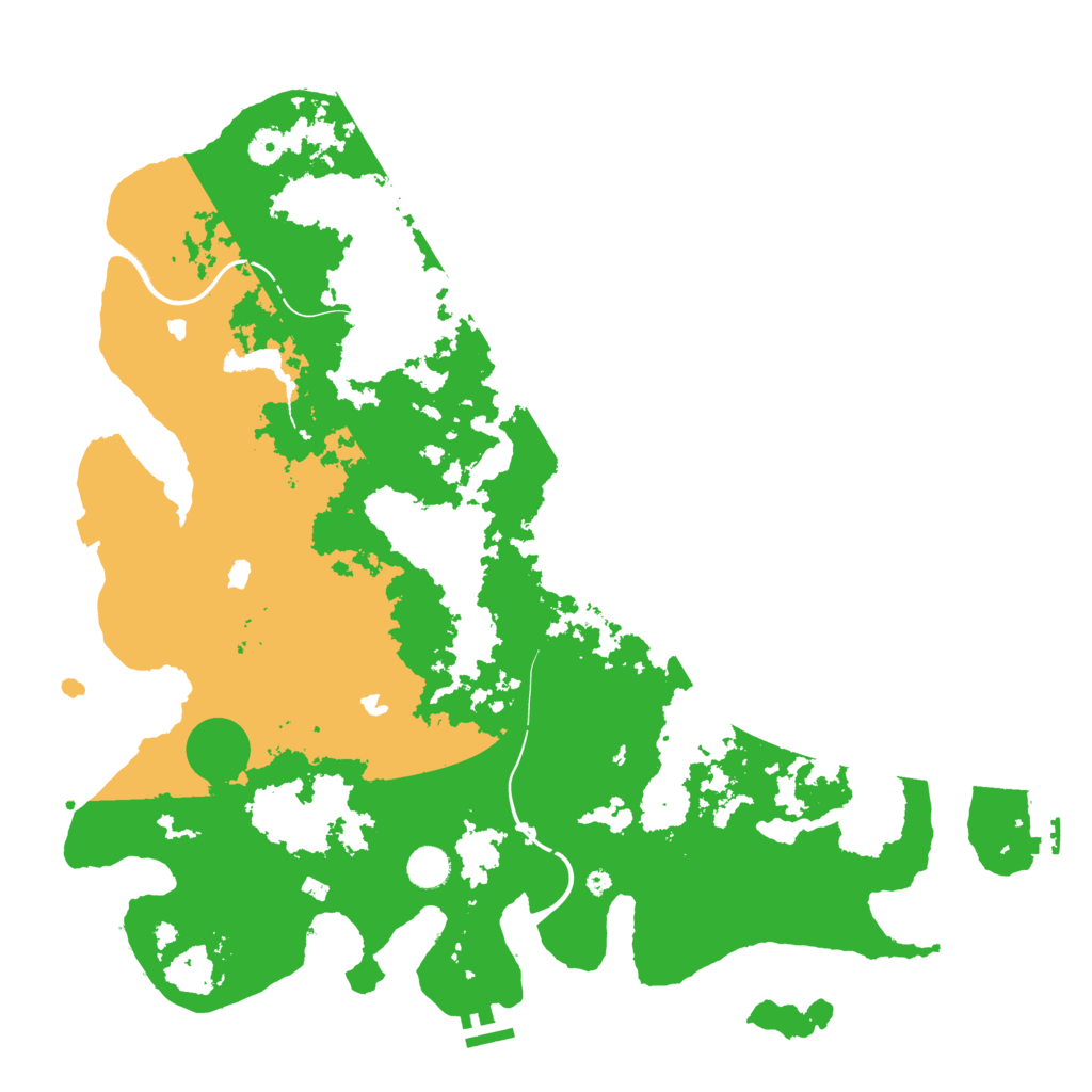 Biome Rust Map: Procedural Map, Size: 4500, Seed: 678907132