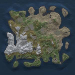 Thumbnail Rust Map: Procedural Map, Size: 3500, Seed: 1756156102, 16 Monuments