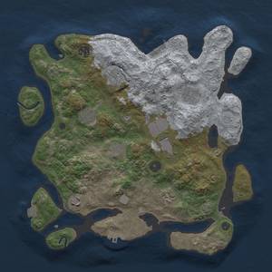 Thumbnail Rust Map: Procedural Map, Size: 3500, Seed: 990295, 16 Monuments