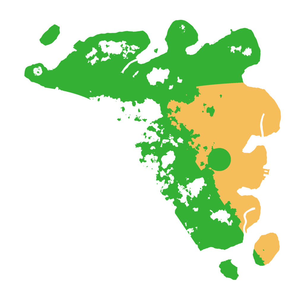 Biome Rust Map: Procedural Map, Size: 3500, Seed: 720595715