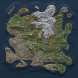 Thumbnail Rust Map: Procedural Map, Size: 3500, Seed: 998105, 15 Monuments