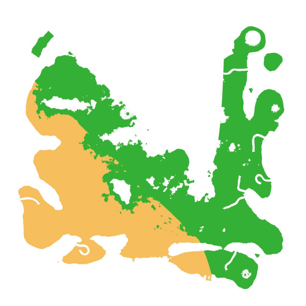 Biome Rust Map: Procedural Map, Size: 3500, Seed: 998105