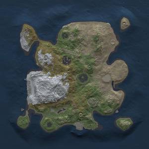 Thumbnail Rust Map: Procedural Map, Size: 2500, Seed: 1801851670, 7 Monuments