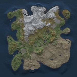 Thumbnail Rust Map: Procedural Map, Size: 3500, Seed: 1655423705, 16 Monuments