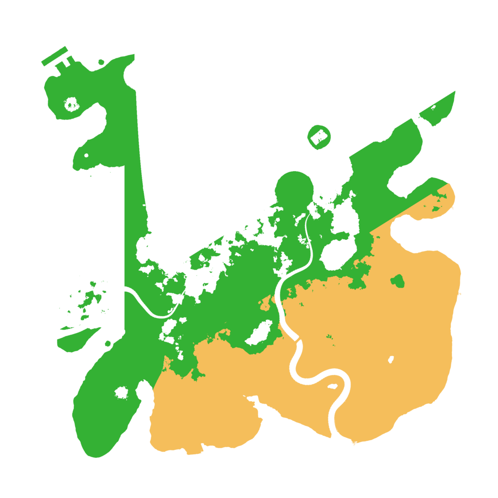 Biome Rust Map: Procedural Map, Size: 3500, Seed: 1655423705