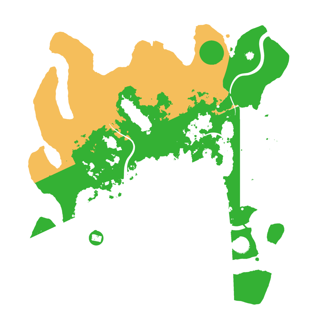 Biome Rust Map: Procedural Map, Size: 3500, Seed: 785378150